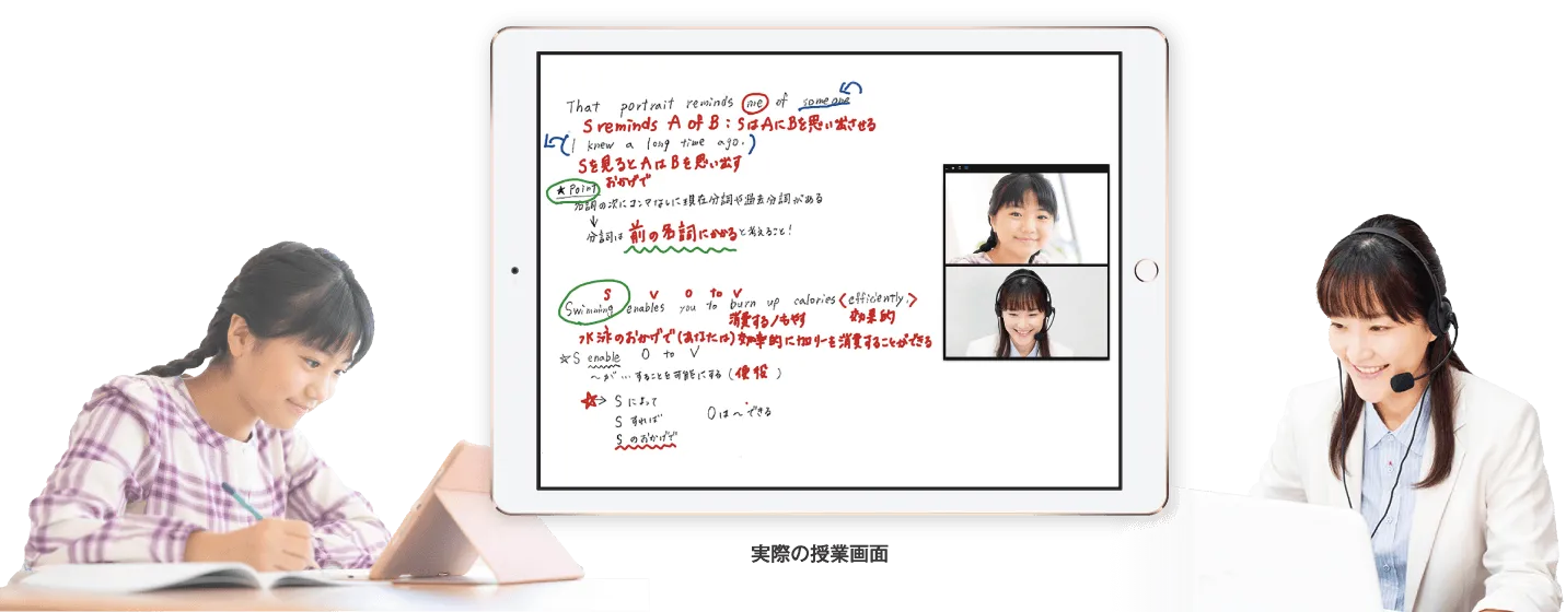 実際の授業画面