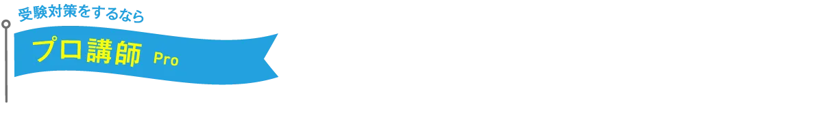 受験対策をするならプロ講師